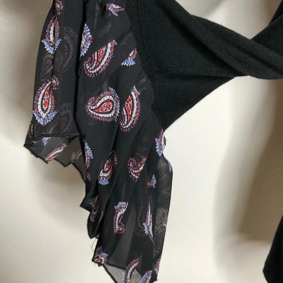 7th Avenue woman’s top.  Long sleeves black size M - Picture 5 of 8